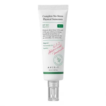 Axis - Y Complete No-Stress Physical Sunscreen mineralinis apsauginis kremas nuo saulės