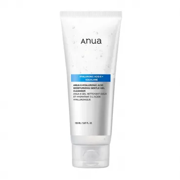 Anua 8 Hyaluronic Acid Moisturizing Gentle Gel Cleanser švelnus gelinis veido prausiklis