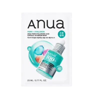 Anua PDRN Hyaluronic Acid Capsule 100 Serum Mask lakštinė veido kaukė su PDRN ir hialuronu