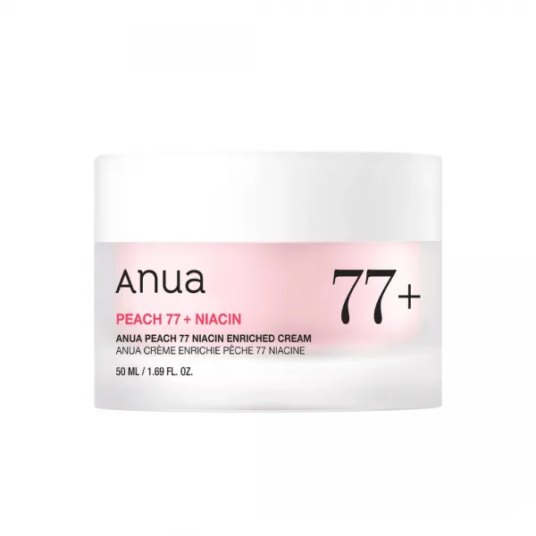Anua Peach 77% Niacin Enriched Cream drėkinantis veido kremas su persikų ekstraktu