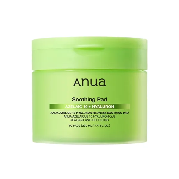 Anua Azelaic Acid 10 Hyaluron Redness Soothing Pad veido padeliai su azelaino rūgštimi