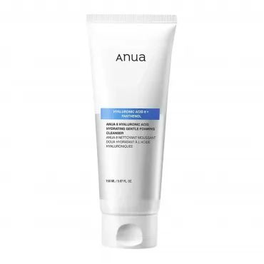 Anua Hyaluronic Hydrating Gentle Foaming Cleanser veido valymo putos su hialuronu