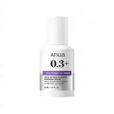 Anua Nano Retinol 0.3 + Niacin Renewing Serum veido serumas su retinoliu