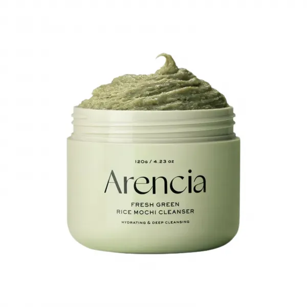 Arencia Fresh Green Rice Mochi Cleanser švelnus veido prausiklis su ryžių ekstraktu