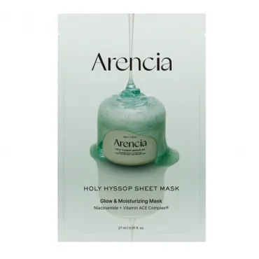 Arencia Holy Hyssop Sheet Mask drėkinanti lakštinė veido kaukė