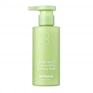  By Wishtrend Green Tea & Enzyme Milky Foaming Wash veido prausiklis su žaliąja arbata