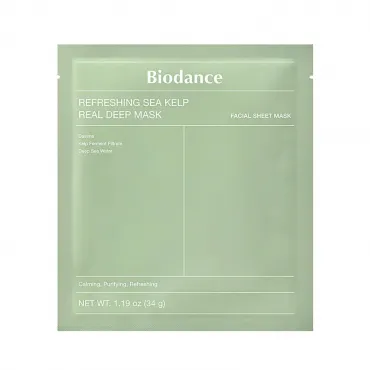 BIODANCE Refreshing Sea Kelp Real Deep Mask veido kaukė su jūros dumbliais