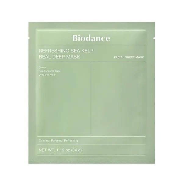 BIODANCE Refreshing Sea Kelp Real Deep Mask veido kaukė su jūros dumbliais