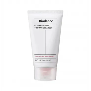 Biodance Collagen Mask to Foam Cleanser veido prausiklis - kaukė su kolagenu