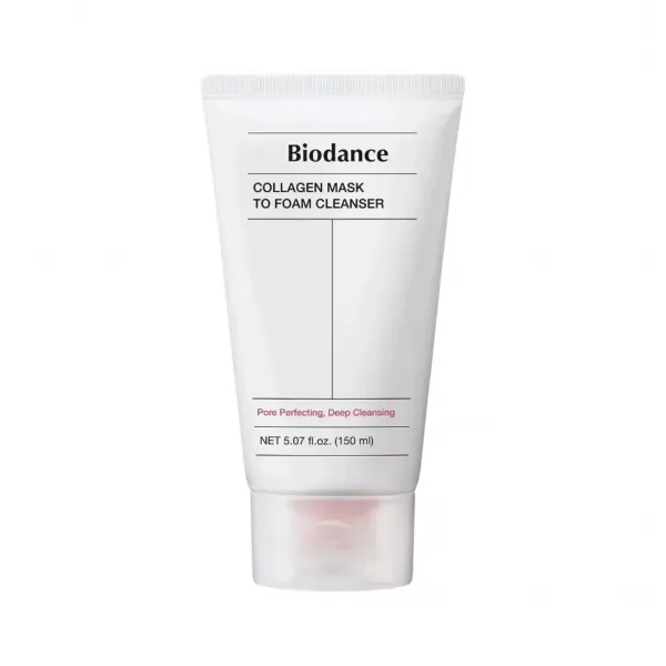 Biodance Collagen Mask to Foam Cleanser veido prausiklis - kaukė su kolagenu