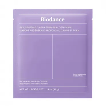 BIODANCE Rejuvenating Caviar PDRN Real Deep Mask veido kaukė su ikrais ir PDRN