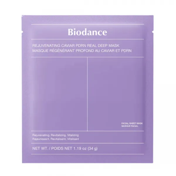 BIODANCE Rejuvenating Caviar PDRN Real Deep Mask veido kaukė su ikrais ir PDRN