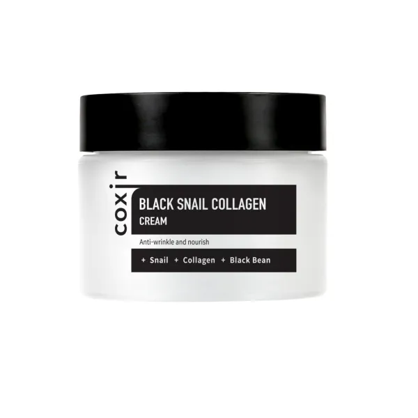 Coxir Black Snail Collagen Cream kremas su sraigių mucinu ir kolagenu