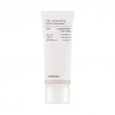 Celimax Oil Control Light Sunscreen apsauginis kremas nuo saulės riebiai odai