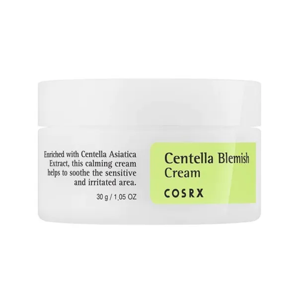 COSRX Centella Blemish cream raminantis kremas su cenetele probleminėms veido vietoms
