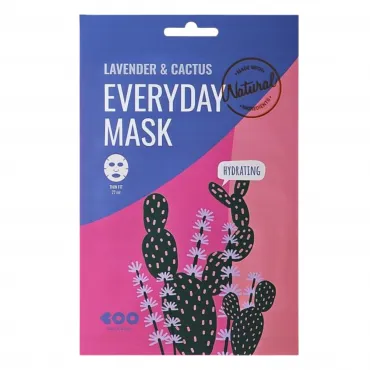 DEARBOO Lavender&Cactus Everyday Mask lakštinė veido kaukė