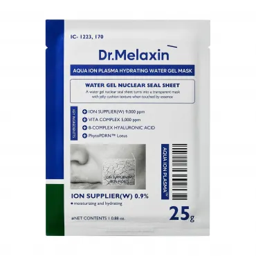 Dr. Melaxin Aqua Ion Plasma Water Gel Mask intensyviai drėkinanti lakštinė veido kaukė