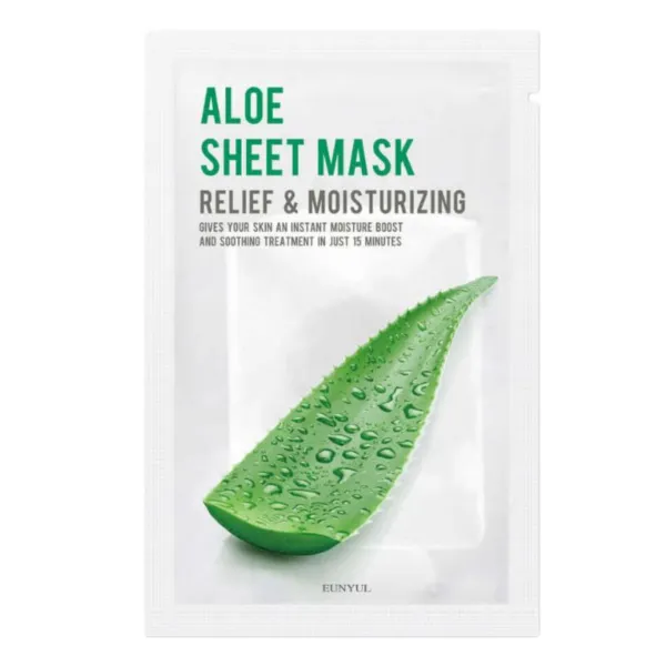 EUNYUL Purity Aloe Sheet Mask lakštinė veido kaukė su alaviju