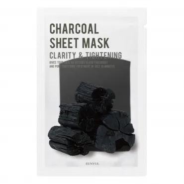 EUNYUL Purity Charcoal Sheet Mask lakštinė veido kaukė su anglimi