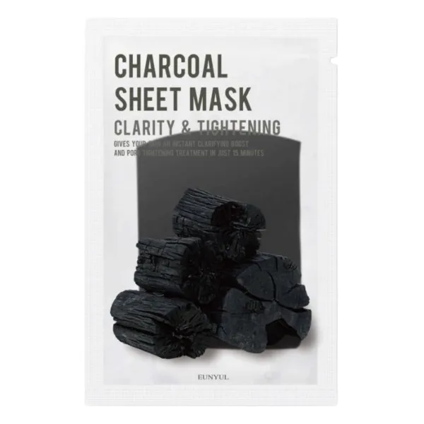 EUNYUL Purity Charcoal Sheet Mask lakštinė veido kaukė su anglimi