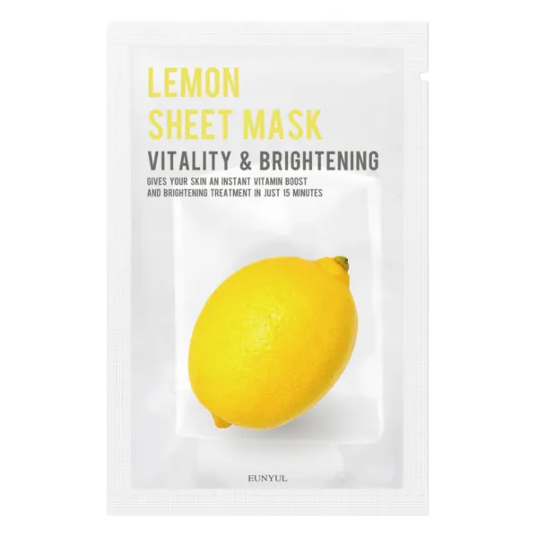 EUNYUL Purity Lemon Sheet Mask lakštinė veido kaukė su citrinų ekstraktu