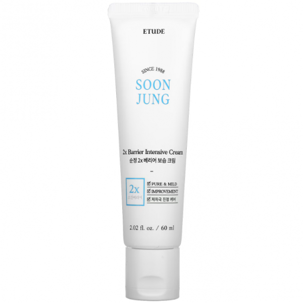 Etude House Soon Jung 2x Barrier Intensive Cream intensyviai drėkinantis kremas
