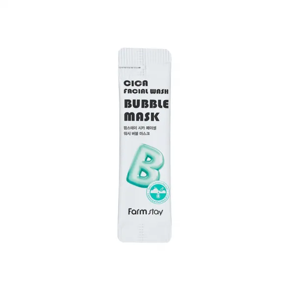 Farmstay Cica Facial Wash Bubble Mask valomoji veido kaukė su burbuliukais 5ml