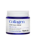 Farmstay Collagen Super Aqua Cream intensyviai drėkinantis kremas su hidrolizuotu kolagenu