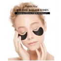 Farmstay Black Snail Hydrogel Eye Patch paakių pagalvėlės su juodosios sraigės ekstraktu