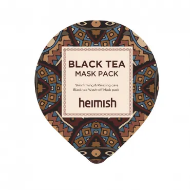 HEIMISH Black Tea Mask Pack liftinguojanti veido kaukė su juodosios arbatos ekstraktu mini