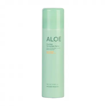 Holika Holika Aloe Ice Cooling Sun Spray SPF50+ apsauginis purškalas nuo saulės su alavijais