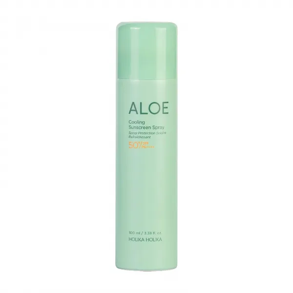 Holika Holika Aloe Ice Cooling Sun Spray SPF50+ apsauginis purškalas nuo saulės su alavijais