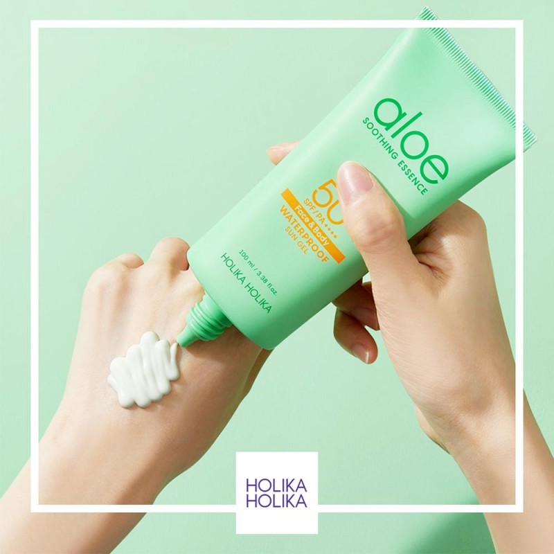 holika aloe waterproof sun gel