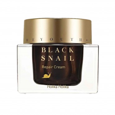 Holika Holika Prime Youth Black Snail Repair Cream veido kremas su juodųjų sraigių sekretu
