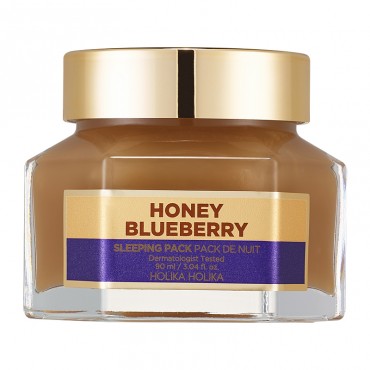 Holika Holika Honey Sleeping Pack Blueberry naktinė kaukė su medumi ir mėlynėmis