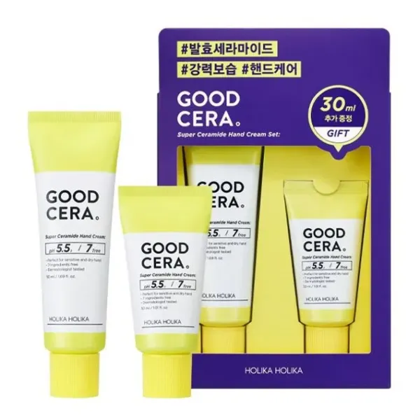 Holika Holika Skin and Good Cera Super Ceramide Hand Cream Special Edition Set rankų kremų su keramidais rinkinys