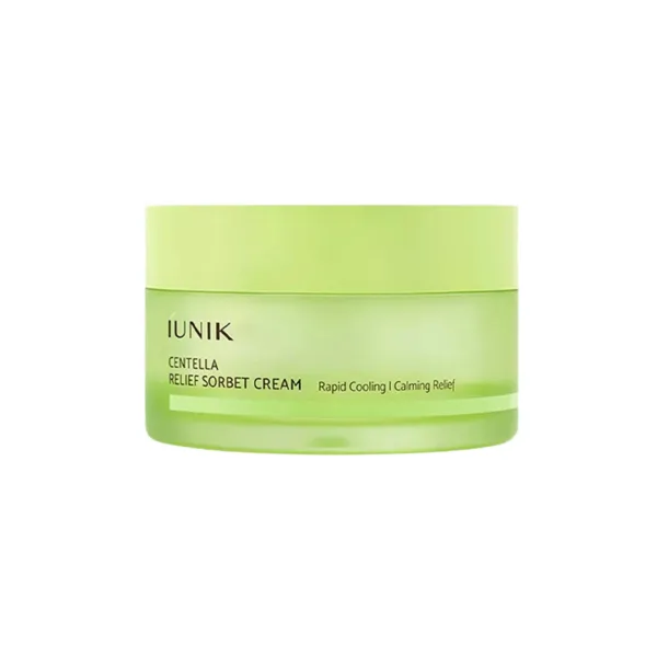 iUNIK Centella Relief Sorbet Cream raminantis veido kremas su centele