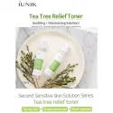 iUNIK Tea Tree Relief Toner toneris su arbatmedžiu riebiai odai