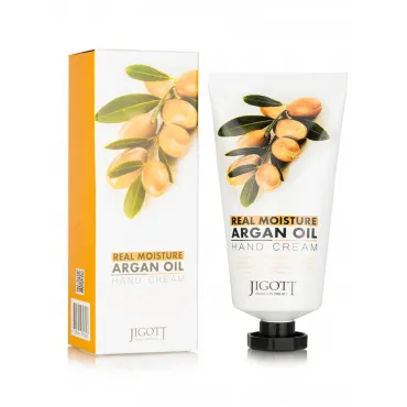 Jigott Real Moisture Argan Oil Hand Cream rankų kremas su argano aliejumi