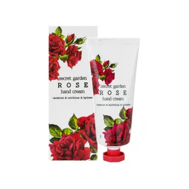 Jigott Secret Garden Rose Hand Cream rankų kremas su rožių ekstraktu