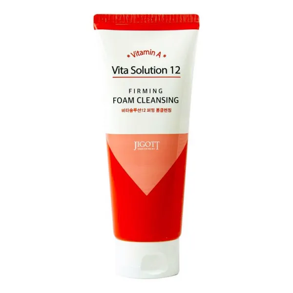 Jigott Vita Solution 12 Firming Foam Cleansing veido prausiklis su kolagenu