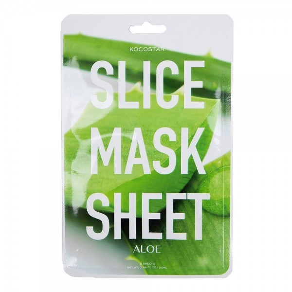 Kocostar Slice Mask Sheet Aloe kaukė rutuliukais su alavijais