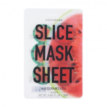 Kocostar Slice Mask Sheet Watermelon kaukė rutuliukais su arbūzais