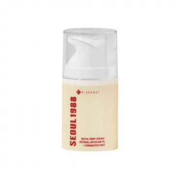 K-SECRET SEOUL 1988 Cream: Retinal Liposome 1% + Fermented Rice veido kremas su retinaliu