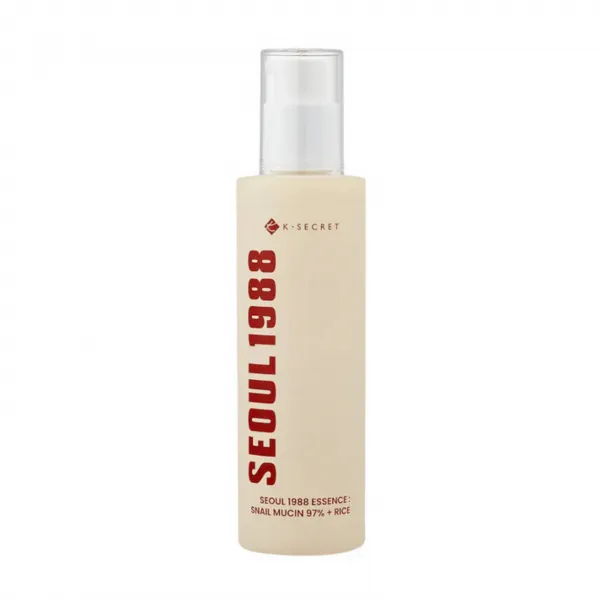 K-SECRET SEOUL 1988 Essence: Snail Mucin 97% + Rice veido esencija su sraigių mucinu