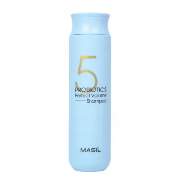 Masil 5 Probiotics Perfect Volume Shampoo šampūnas su probiotikais plaukų apimties didinimui