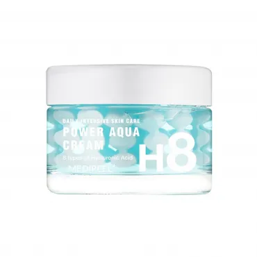 MEDIPEEL+ Power Aqua Cream kapsulinis veido kremas su peptidais
