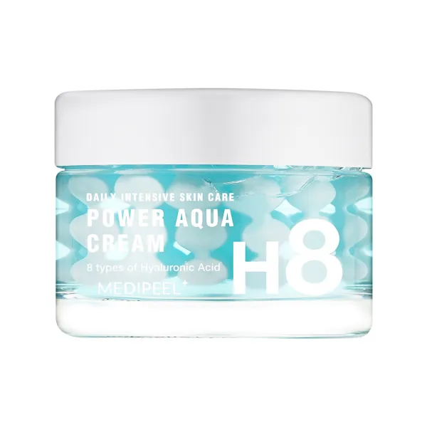 MEDIPEEL+ Power Aqua Cream kapsulinis veido kremas su peptidais
