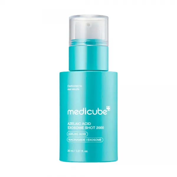 Medicube Azelaic Acid Exosome Shot 2000 serumas su mikroadatėlėmis ir azelaino rūgštimi