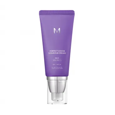 MISSHA M Perfect Cover Serum BB Cream BB kremas (No 21 Light Beige)